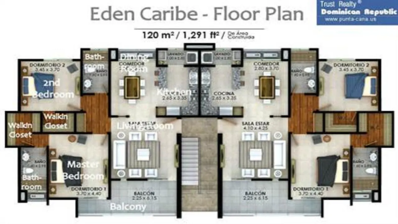 דירות פונטה קאנה Eden Caribe 0*,